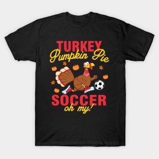 Soccer Turkey Funny Thanksgiving Gift T-Shirt